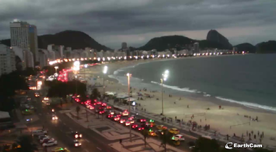 praia de copacabana ao vivo