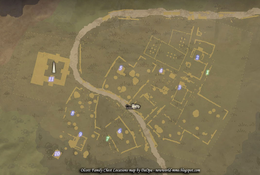 New World Olcott Family Farm chest locations