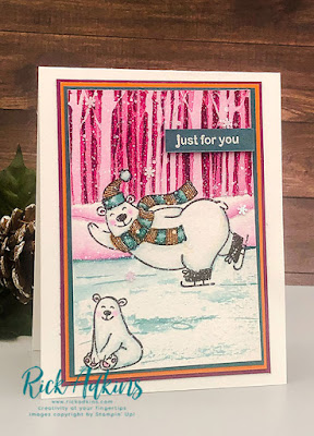 Check out my Warm & Toasty Watercolor Card for this week's Color Challenge at the Spot.  Rick Adkins Independent Stampin' Up! Demonstrator