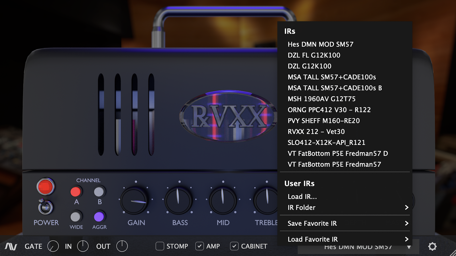 RVXX , mais um amplificador de guitarra da "Audio Assault " para Linux