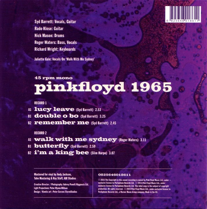 PINK FLOYD Pink Floyd "1965" Their First Recordings