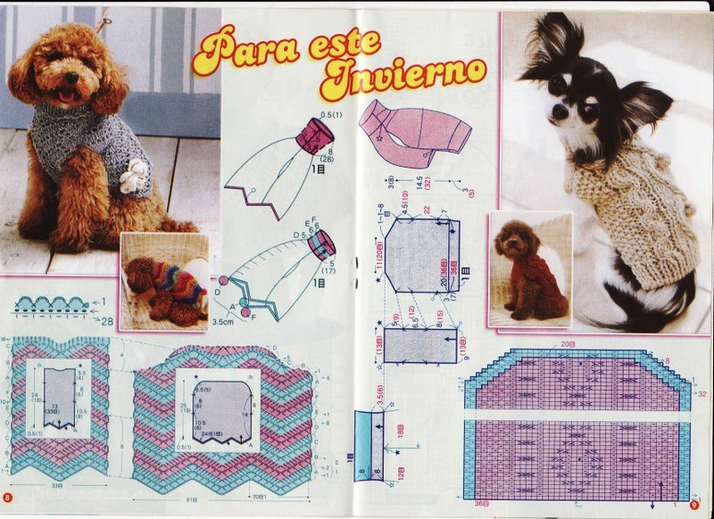 cajón juez menta Mis labores en Crochet: Suéteres para las mascotas