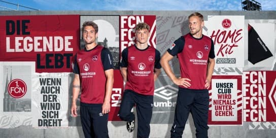 1.FCニュルンベルク 2019-20 ユニフォーム-ホーム