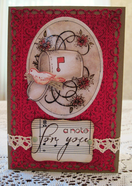 Plain and Fancy Papercrafts: Heartfelt Creations_Just A Note
