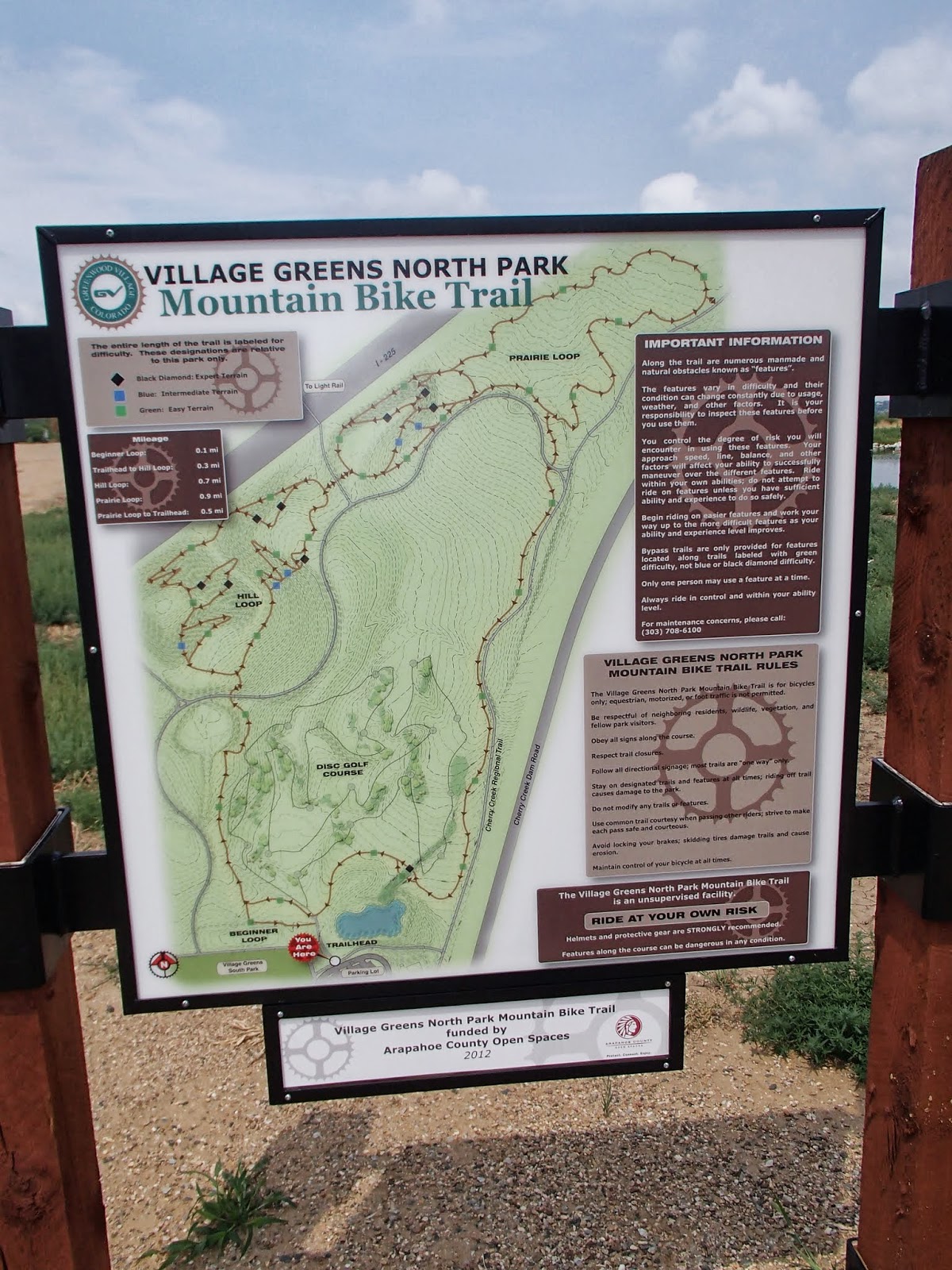 Front Range Rides Village Greens North Mountain Bike Park, Greenwood