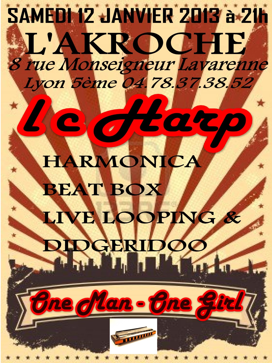 LC HARP Cours et stages d'HARMONICA DIATONIQUE sur Lyon et sa région