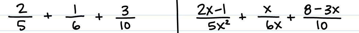 Oh, fractions.