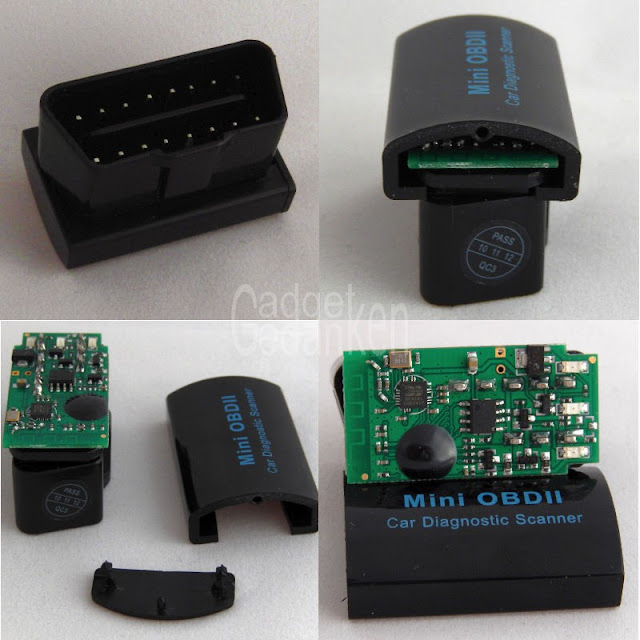 Mini OBD2 Car Diagnostic Scanner: geöffnetes Gehäuse