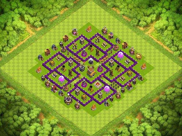 Base Town Hall 8 Clash of Clans Clan War