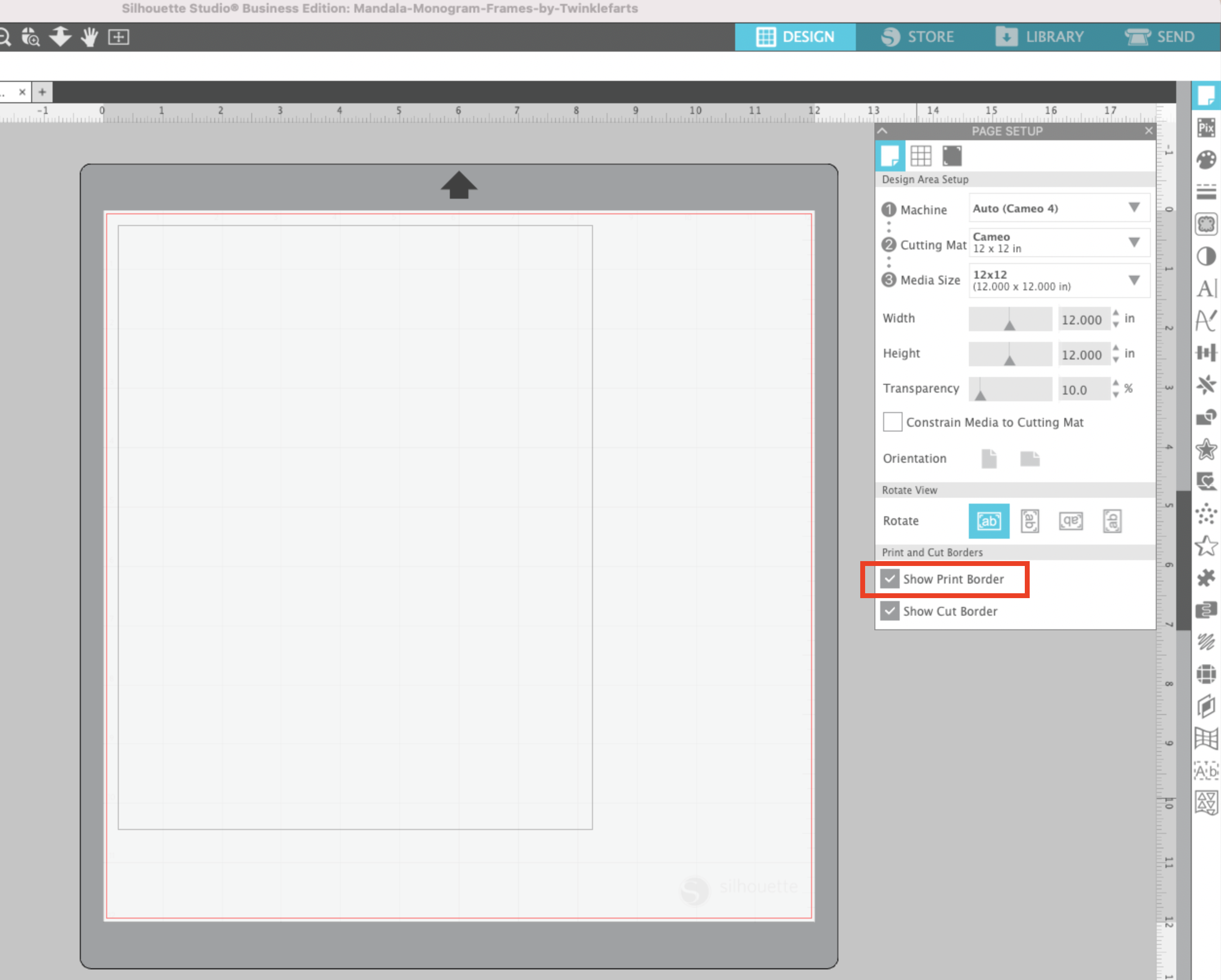 Silhouette Studio Printer Border How and Why to Use It Silhouette School