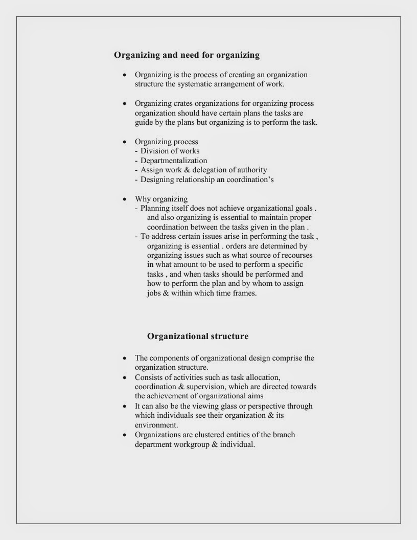Education Organizing As A Management Function