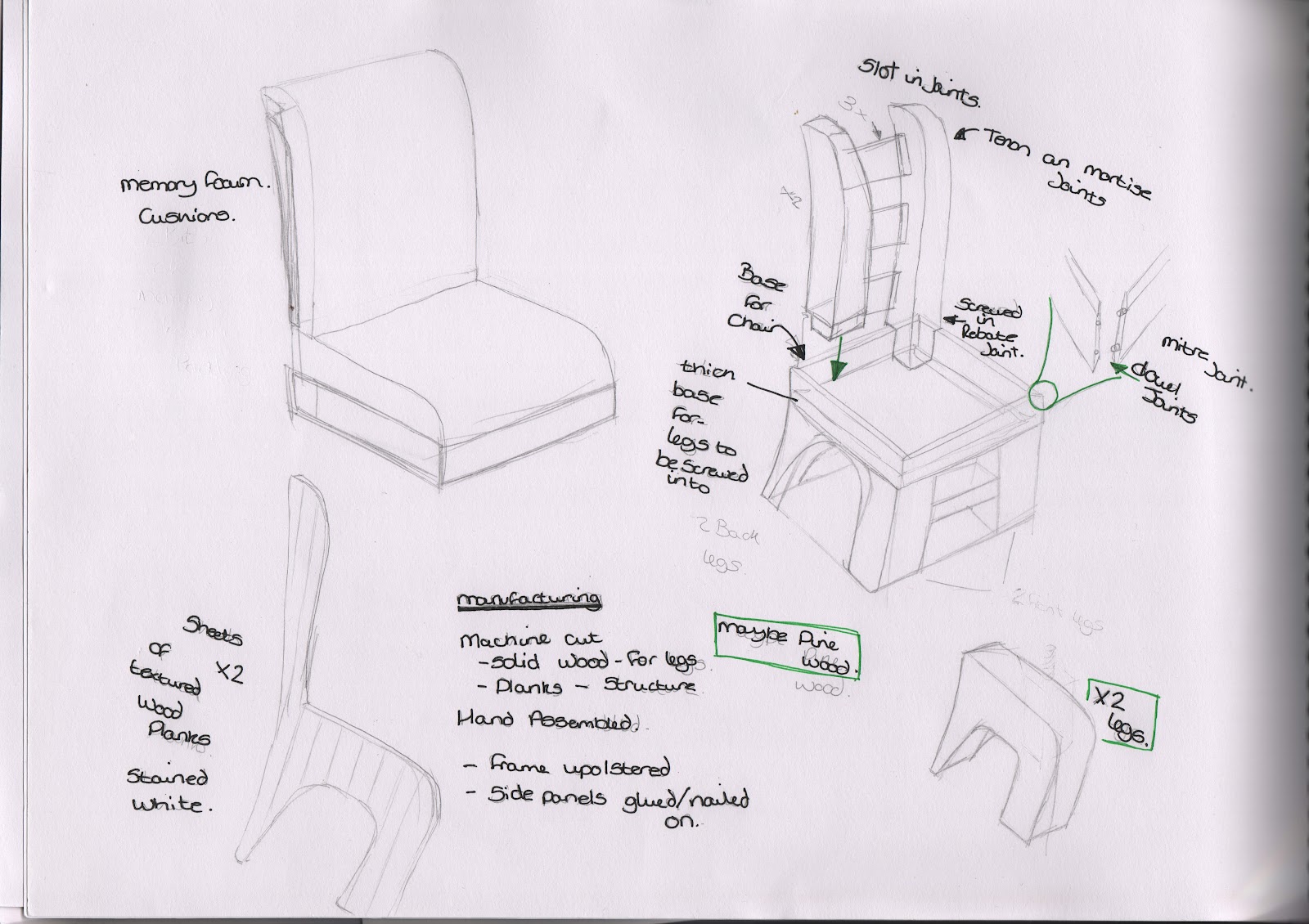 Tara Britton Chair Manufacturing of the chair