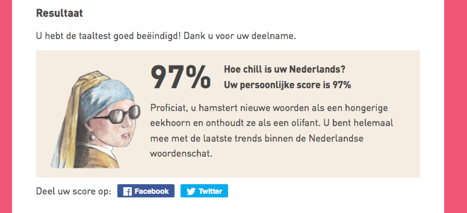 Hoe chill is uw Nederlands?