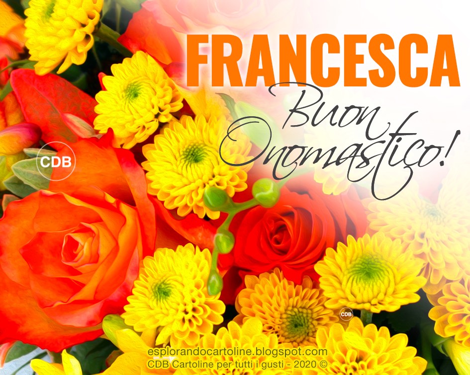 CDB Cartoline per tutti i gusti Cartolina 🌼🌸🌼 BUON ONOMASTICO jpg (945x755)