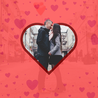 How to create 3D heart frame in Canva ?