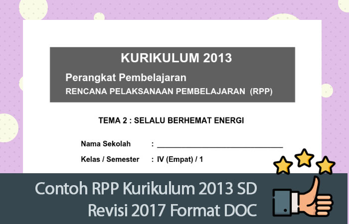 Contoh rpp sd kelas 4 ipa