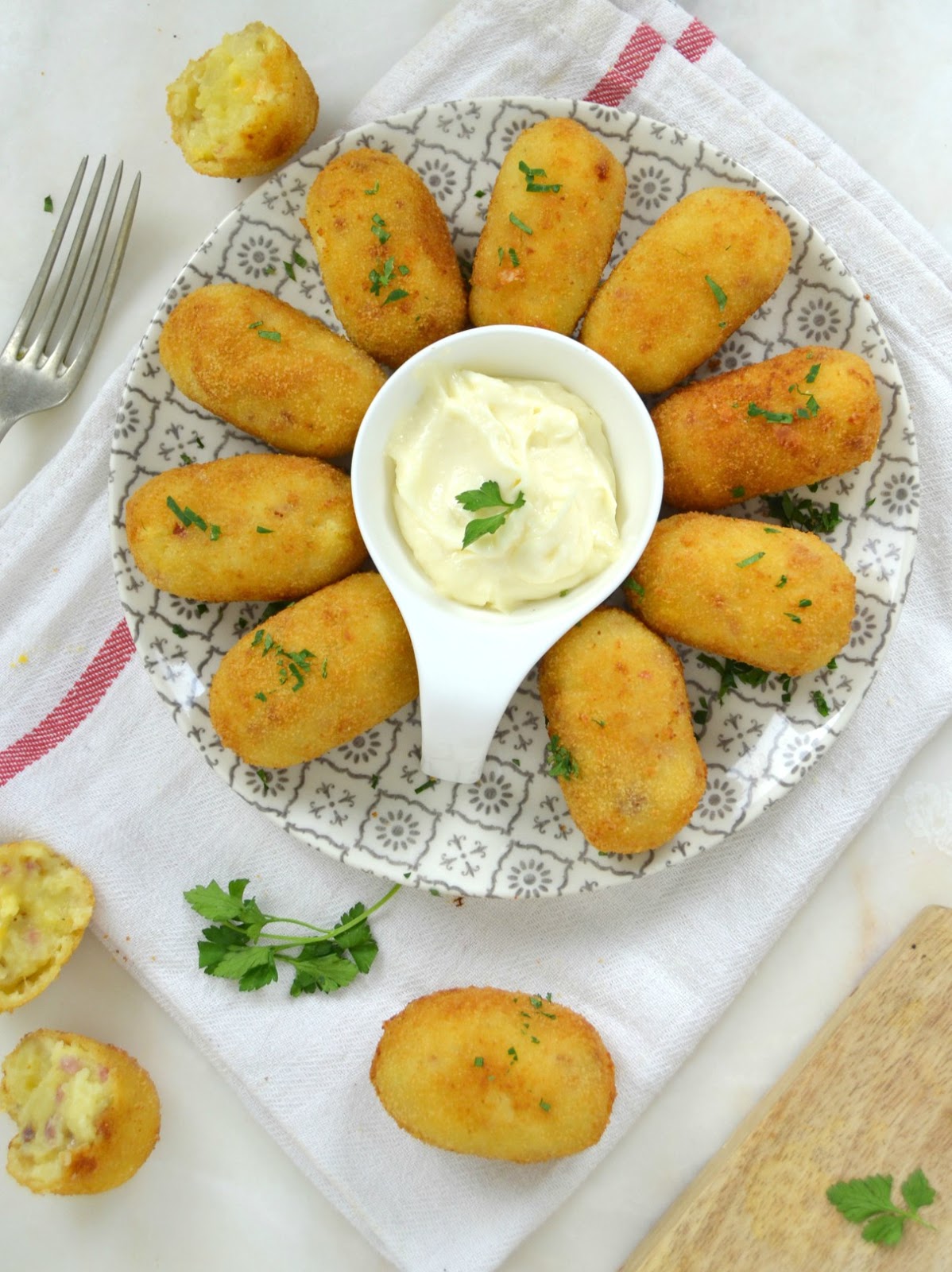 Croquetas de jamón y queso fáciles ¡Sin bechamel! Cuuking! Recetas de