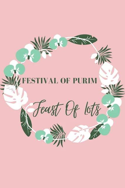 Purim Cards For Jewish Friends - Feast Of Lots Greeting Wishes - 10 Free Floral Wreath Banner Design Picture Images