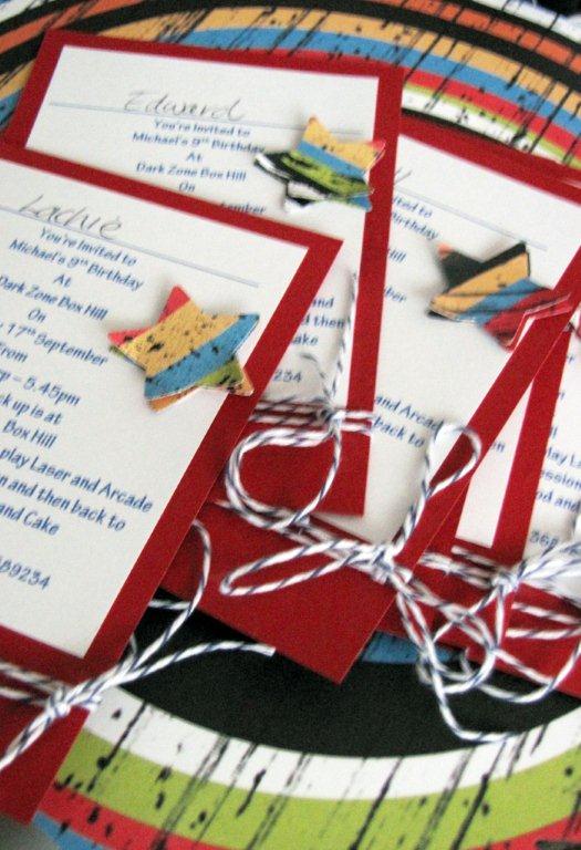 Koko Vanilla Designs Blog: Boys 9th Birthday Invitations