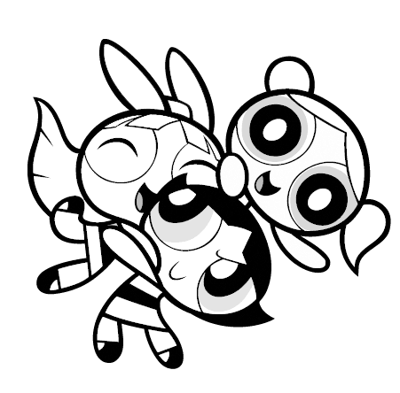 the powerpuff girls coloring pages Free Free Coloring