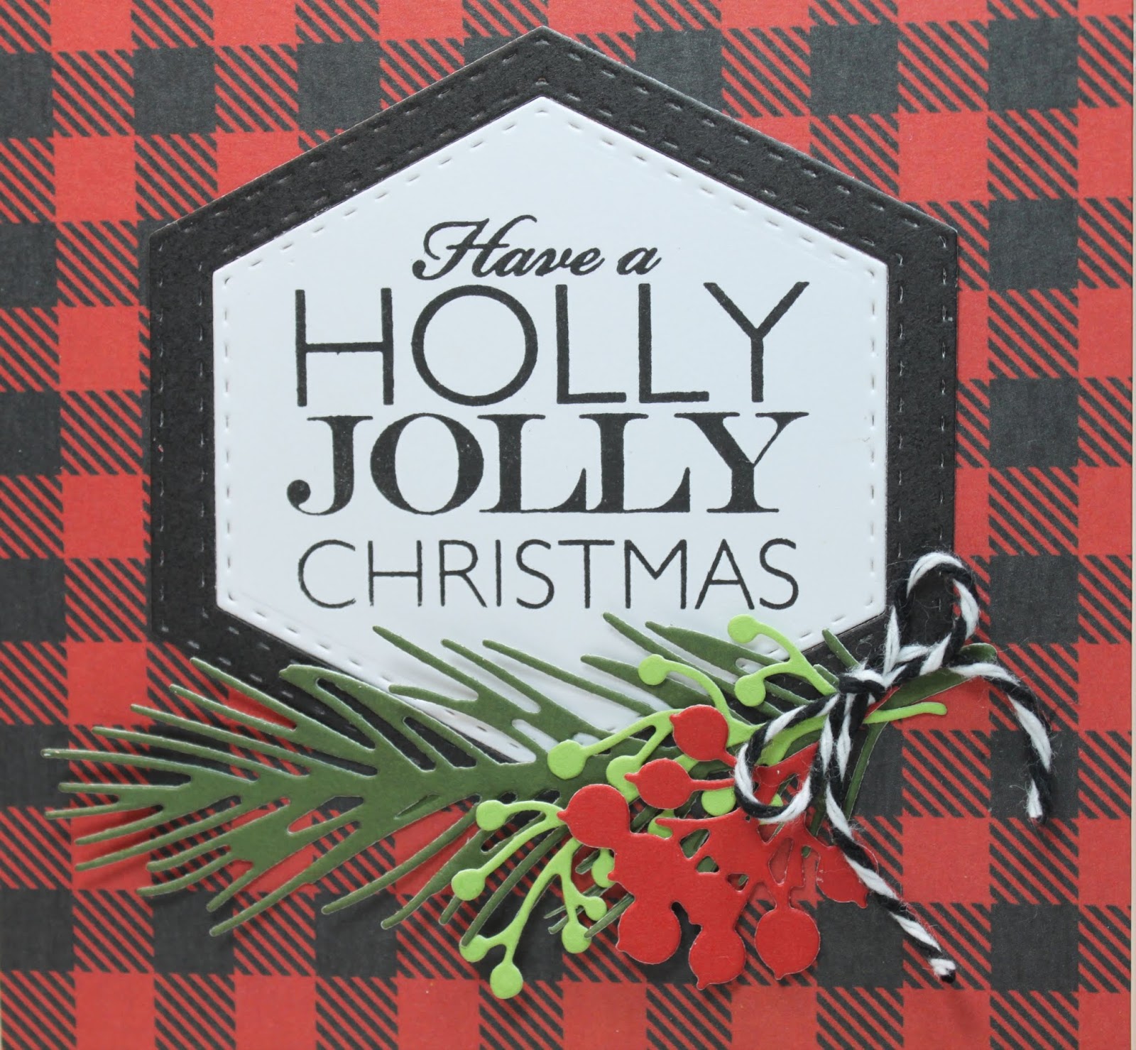 buffalo plaid photo christmas cards