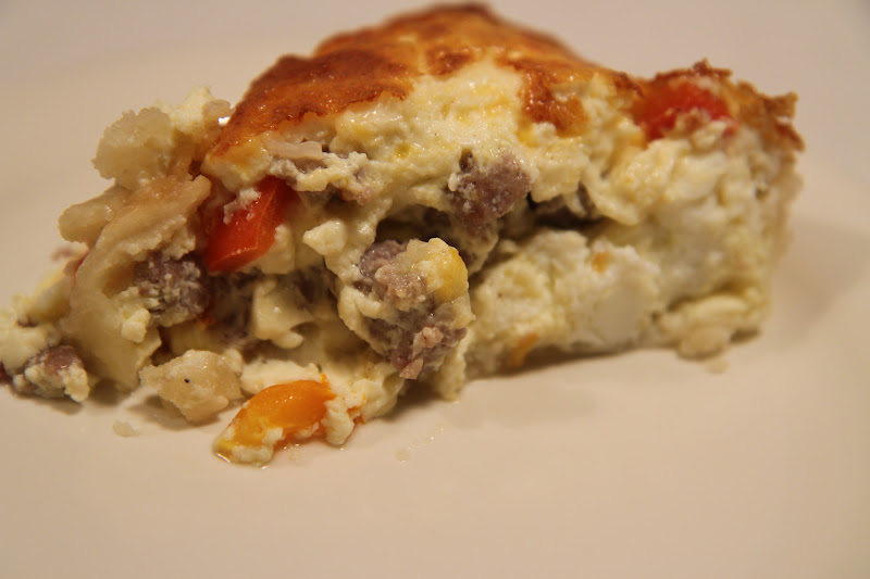 Eat Well, Live Happy Sausage, Pepper & Onion Quiche