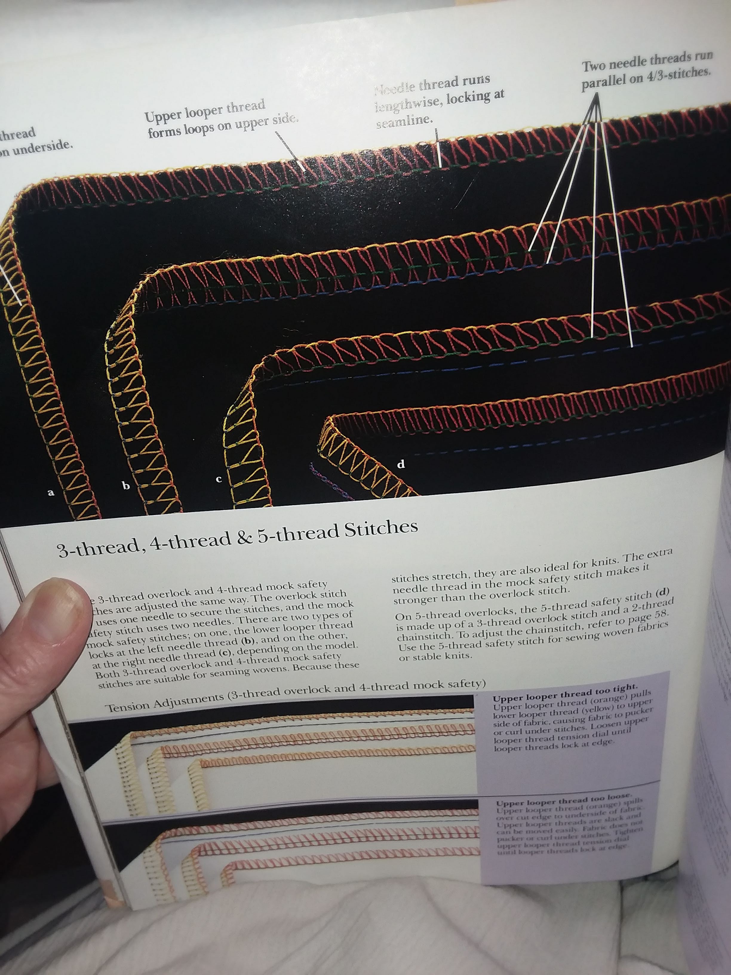 Serger won't catch upper looper thread in left needle