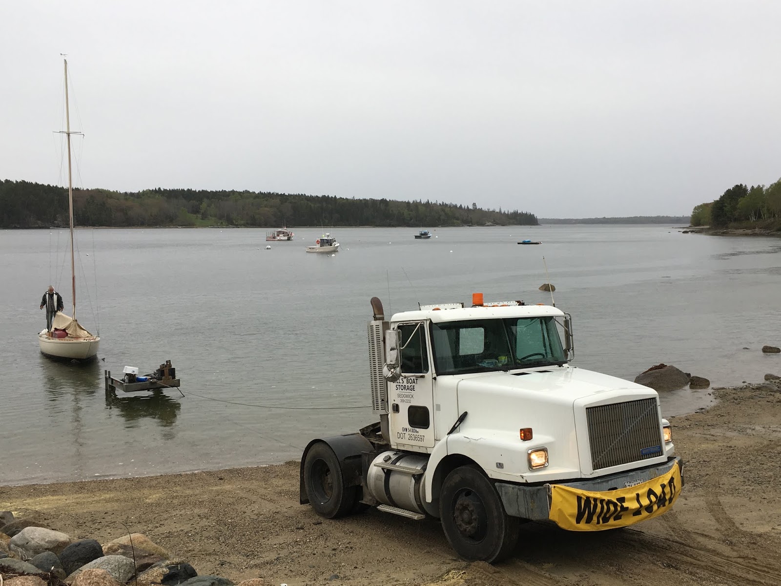 autoliterate Boat launch, Benjamin River, Maine