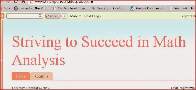 Mastering Math Analysis with Mrs. Kirch: 2013