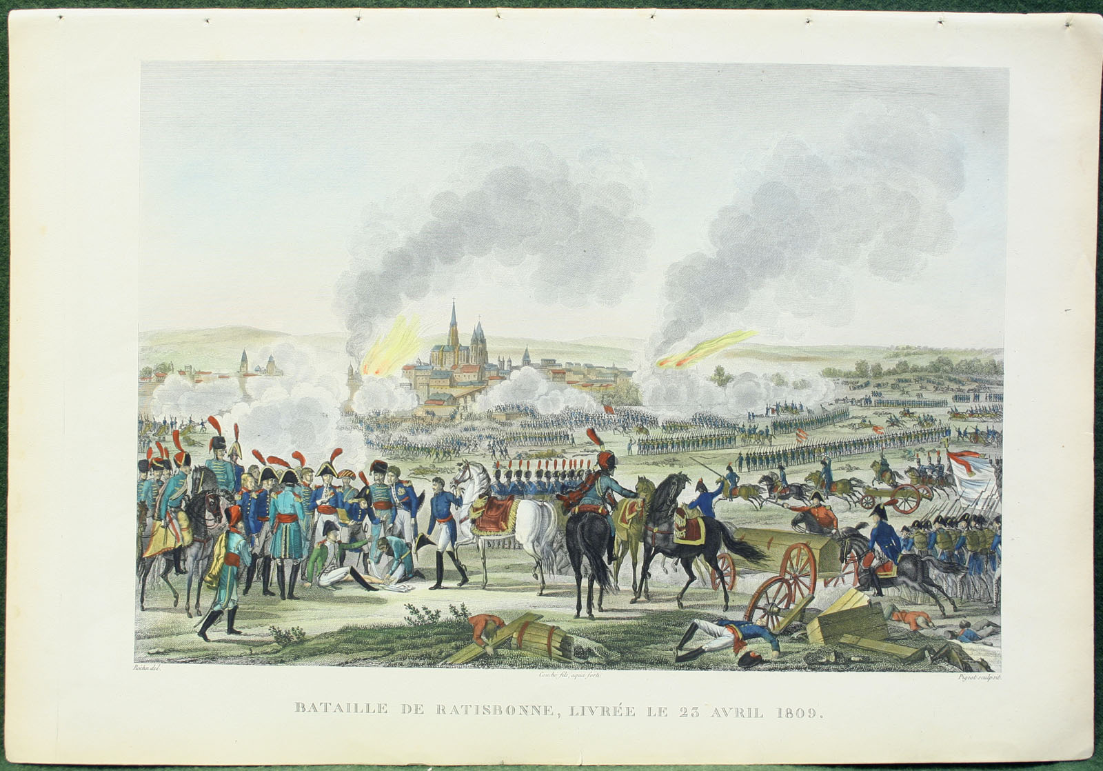 Regensburg historisch 1809 bataille de ratisbonne nach Roehn