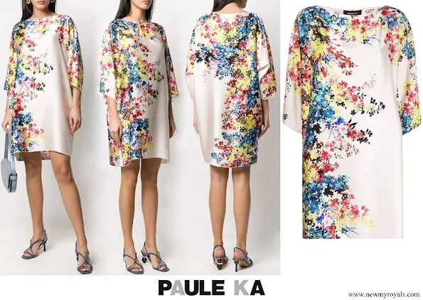 Princess Stephanie wore Paule Ka floral shift dress