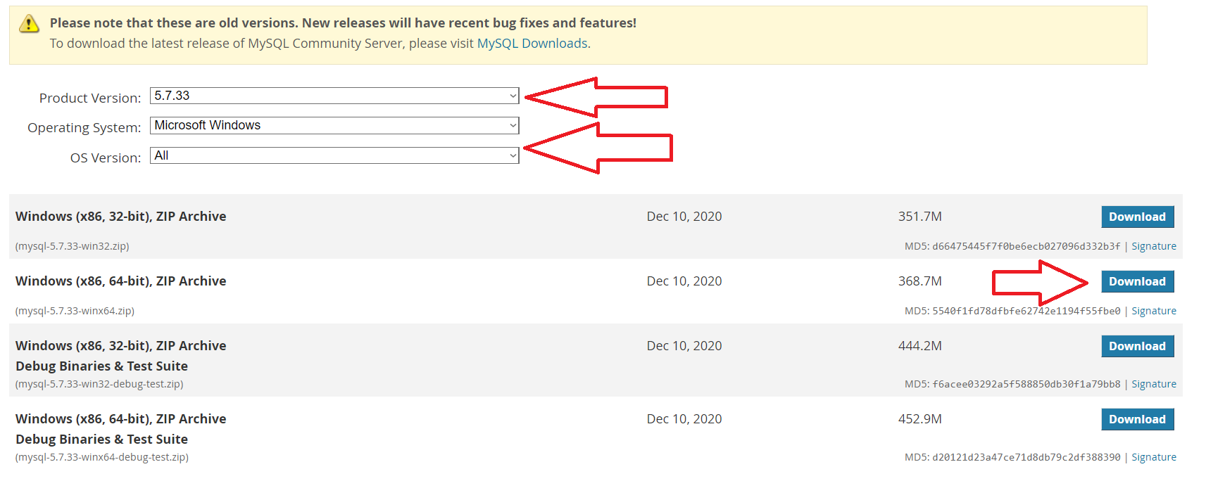How can we change MariaDB to MySQL in XAMPP  server in Windows 10