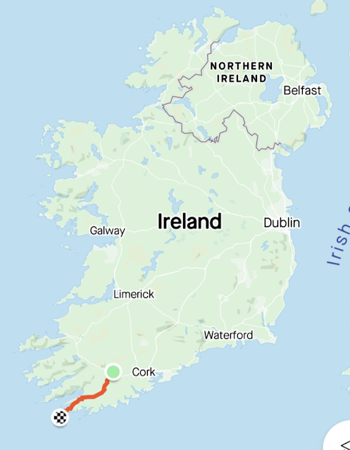 malin head to mizen head cycle distance