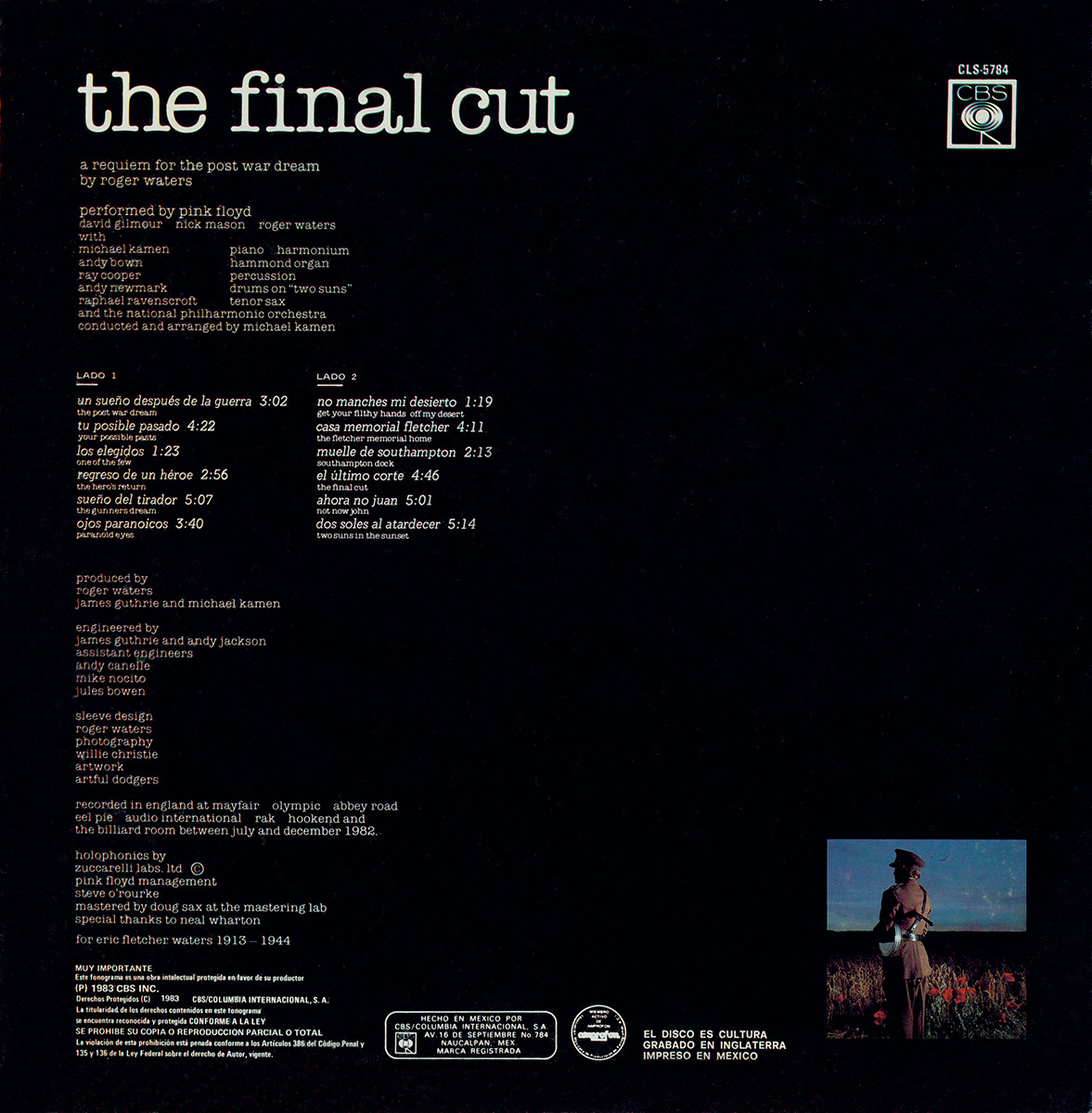 Raining Days Pink Floyd / The Final Cut