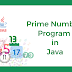 Prime Number Program in Java to Check Whether a Number is Prime Number or Not using Scanner