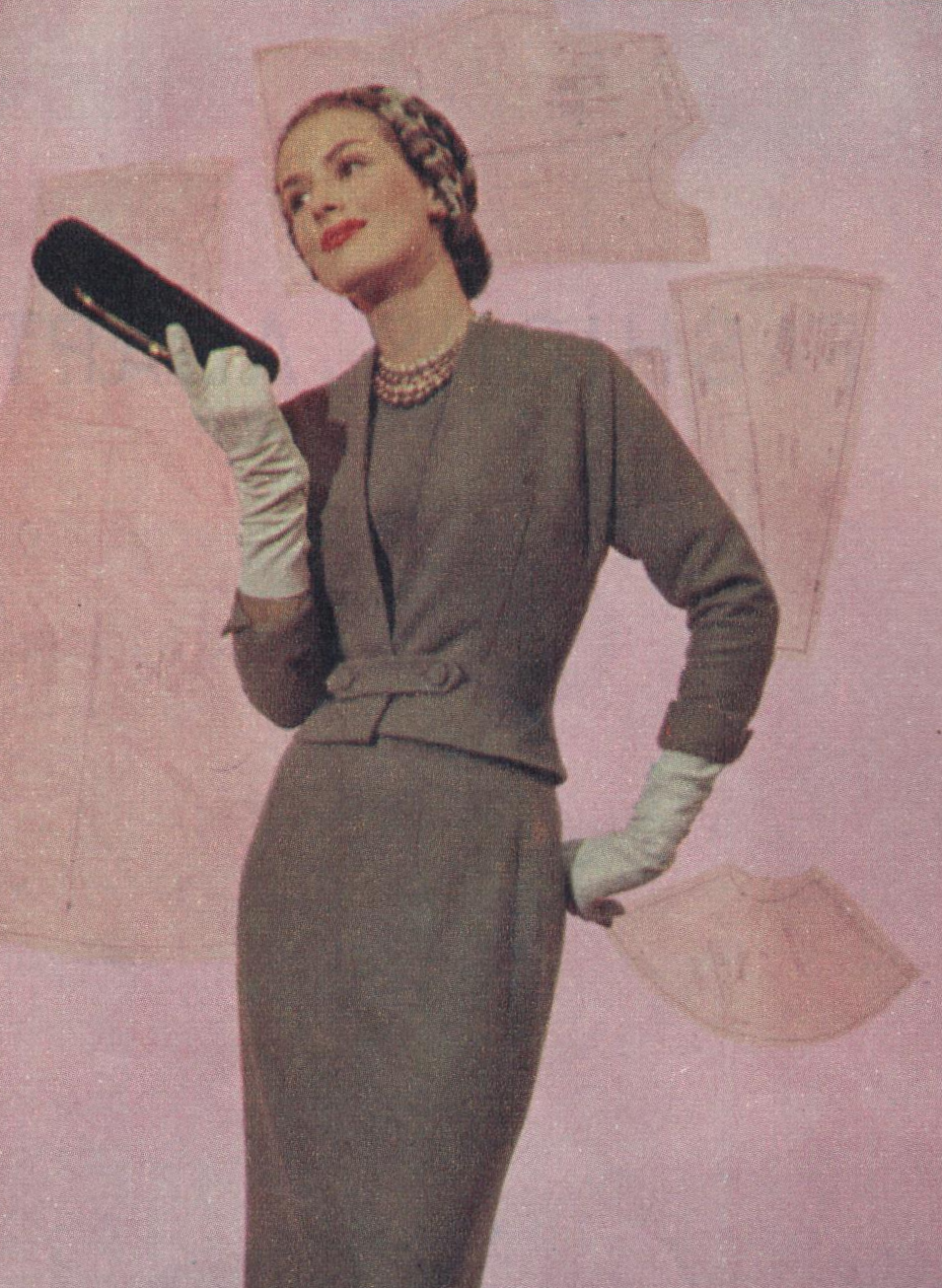 1950s Mosaic Cotton Dress + Jacket | XS/S