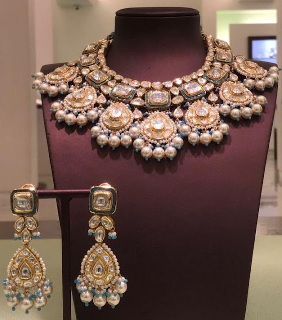 Polki Kundan big bridal chokers Polki Kundan big bridal chokers