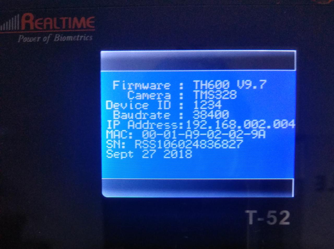 How to check the Biometrics Information when it's Manage/Admin Locked