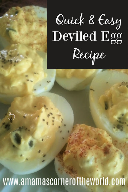 Pinnable image for a deviled egg recipe
