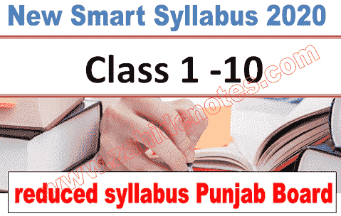 new smart syllabus 2020 punjab board short syllabus