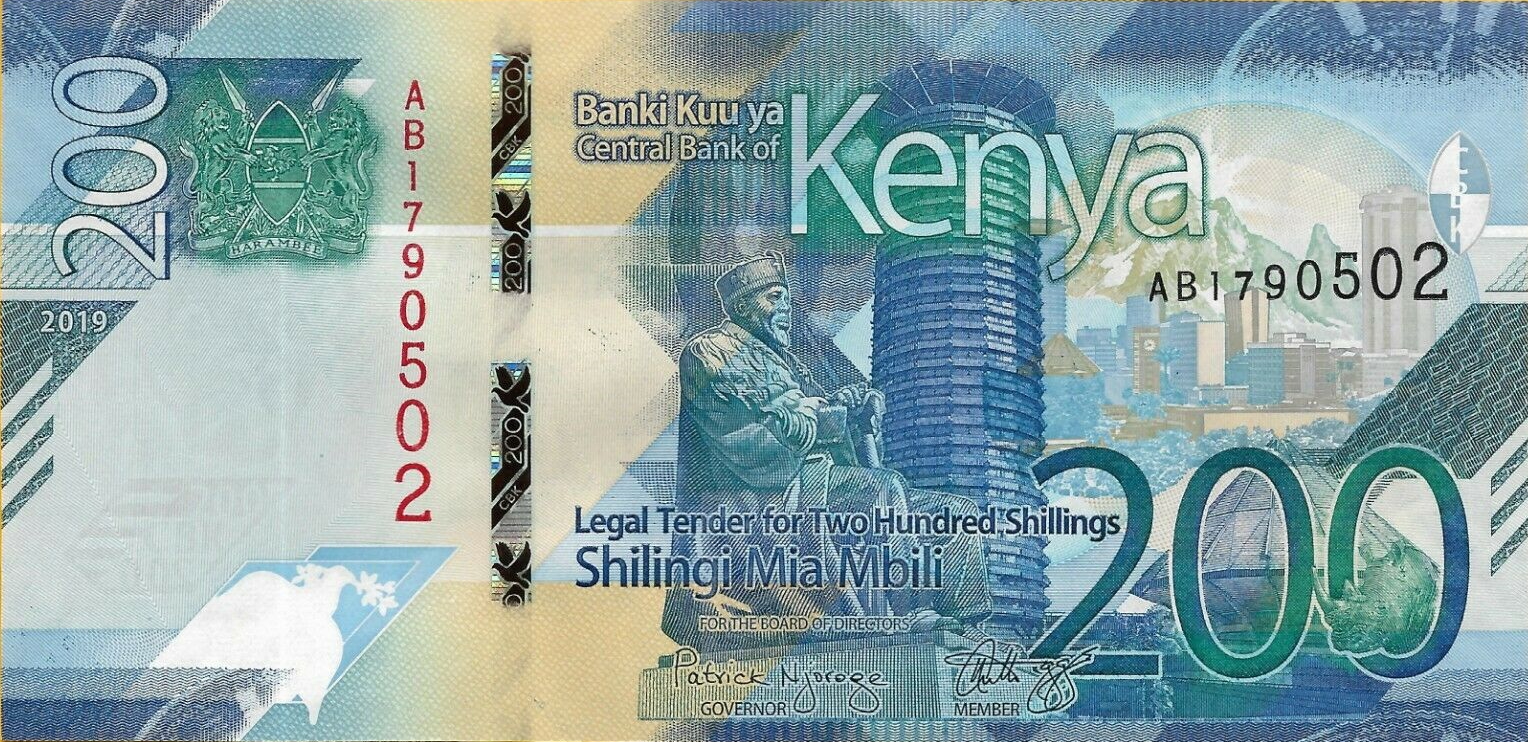 Bank Notes of the World Bank note from Kenya