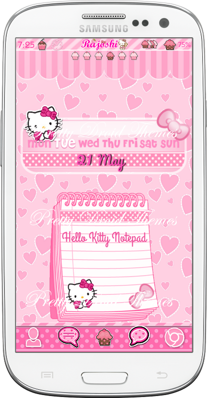 Pretty Droid Themes: Hello Kitty Pink Widget pack - Adorable widgets ...