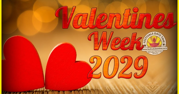 2029 Valentine Week List : 2029 Valentine Week Schedule, Hug Day, Kiss