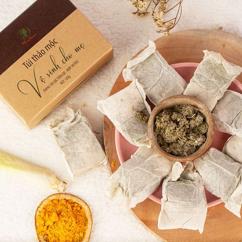 Wonmom Thảo mộc vệ sinh cho mẹ, xông vùng kín (10 túi/hộp).