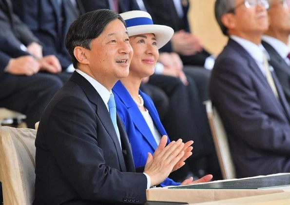 Emperor Naruhito and Empress Masako attended the opening ceremony of the 74th National Sports Festival 