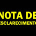 Nota de Esclarecimento do blog Foco Notícia