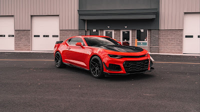 Free Image Chevrolet Camaro Red and Black