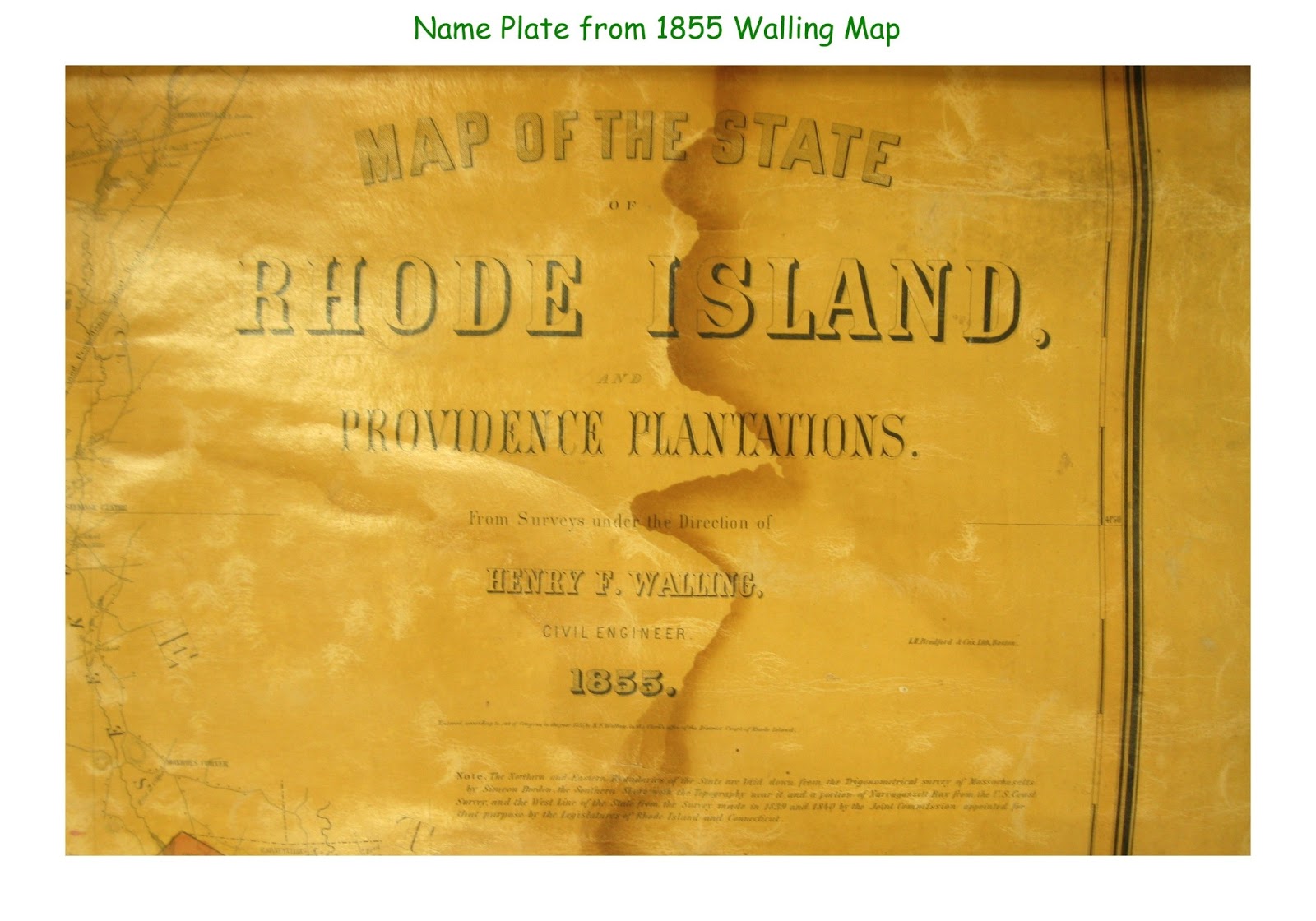 Exeter Historical Association Exeter, RI 1855 Map of Exeter