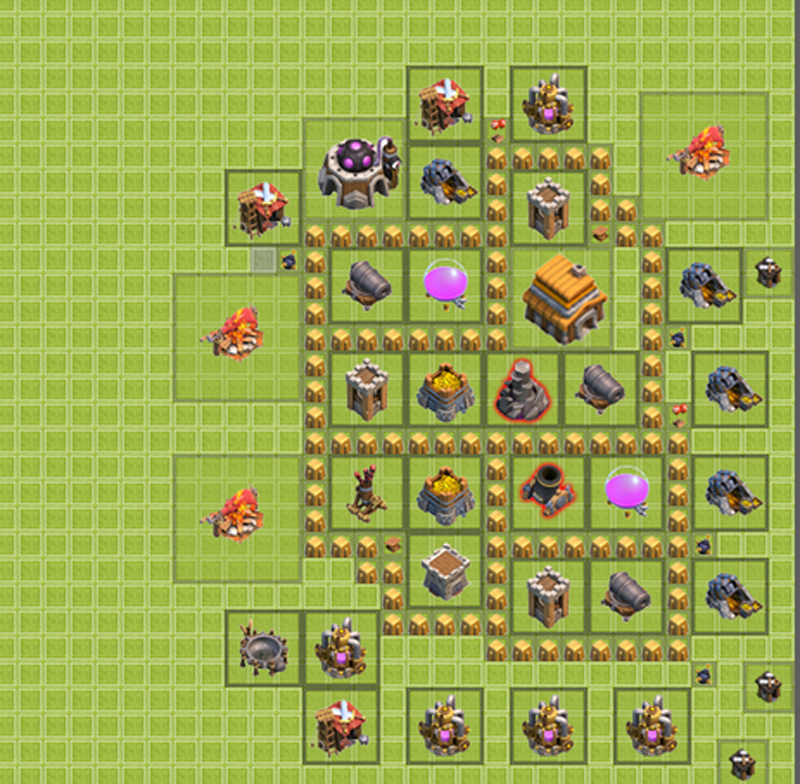 clash of clans base TH 5 collection of the strongest, farming, Trophy, defe...