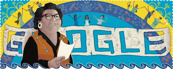 Le doodle de Google d’aujourd’hui, créé par Star Horn, une artiste Kanien'keháka (mohawk) de Kahnawake, est un hommage à Mary Two-Axe Earley.